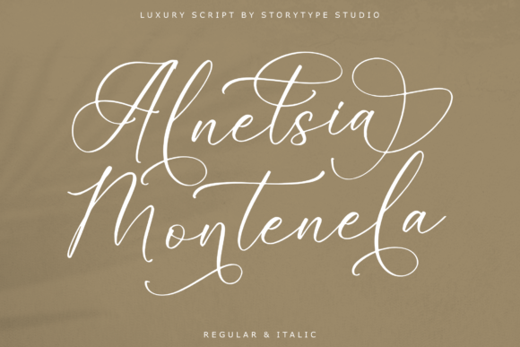 Alnetsia Montenela: A Luxurious Script Font for Modern Branding