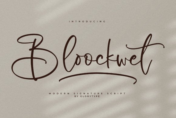 Bloockwet: A Modern Signature Typeface for Digital Brands