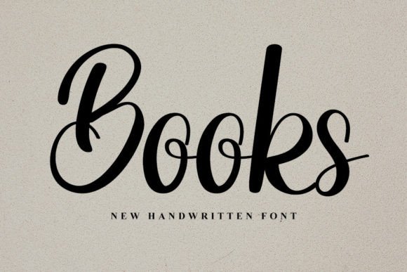 Books: A Handwritten Font for Editorial Design