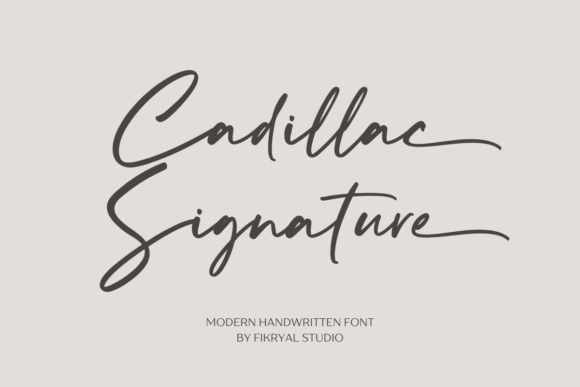 Cadillac Signature Font: Elegant Script for Digital Marketing