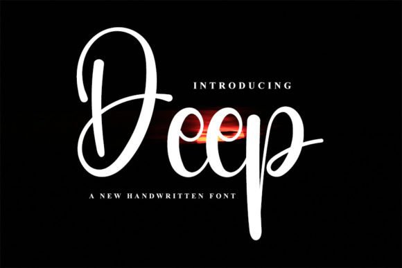 Deep Font: Elegant Script for Craft Projects