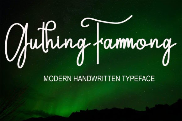 Guthing Fammong: A Handwritten Script for Creative Brands