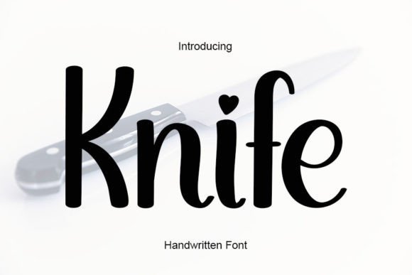 Knife: A Script Font for Creative Campaigns