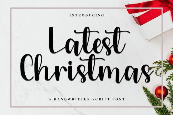 Latest Christmas Font: Elegant Script for Designers