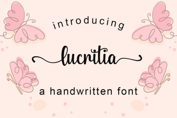 Lucritia: A Script Font for Creative Projects