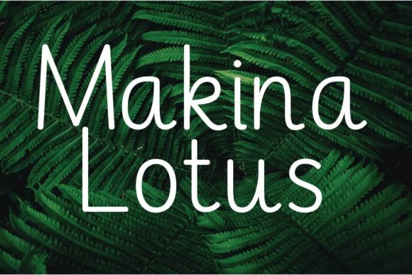 Makina Lotus: A Neat Handwritten Font for Modern Web Design