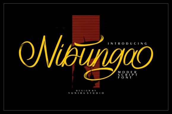 Nibunga: A Modern Script Typeface for Elegant Branding