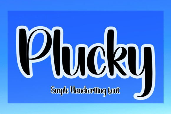 Plucky Font: A Handwritten Typeface for Makers
