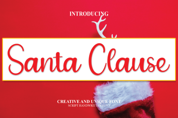 Santa Clause Font for Creative Makers