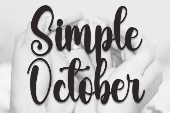 Simple October: The Handwritten Font That Elevates Campaigns