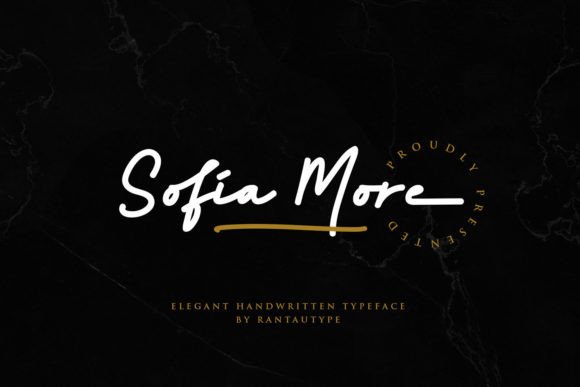 Sofia More: A Handwritten Typeface for Modern Editorial Design