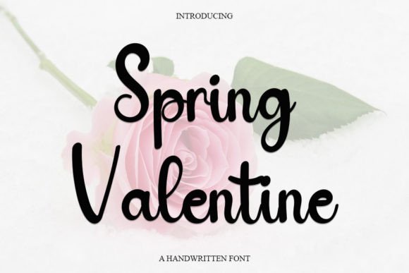 Spring Valentine Font for Creative Marketing