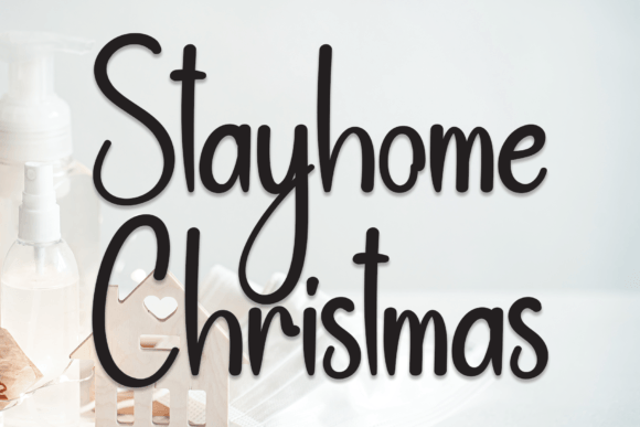 Stayhome Christmas Font for Web Design