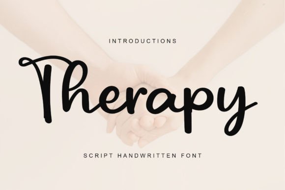 Therapy Font: A Modern Handwritten Typeface for Branding