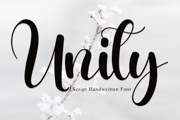 Unity: A Sweet Script Font for Crafters