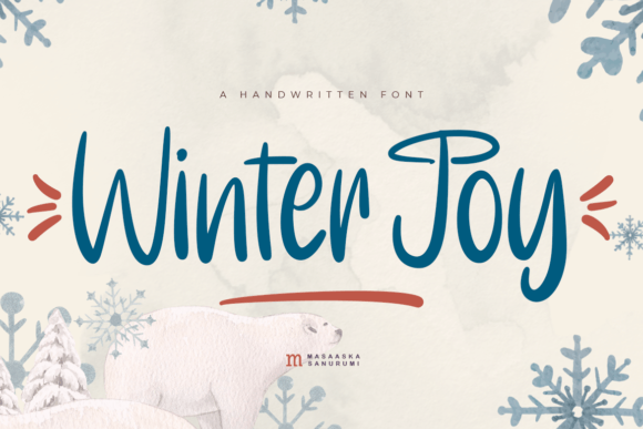 Winter Joy Font: A Handwritten Typeface for Makers